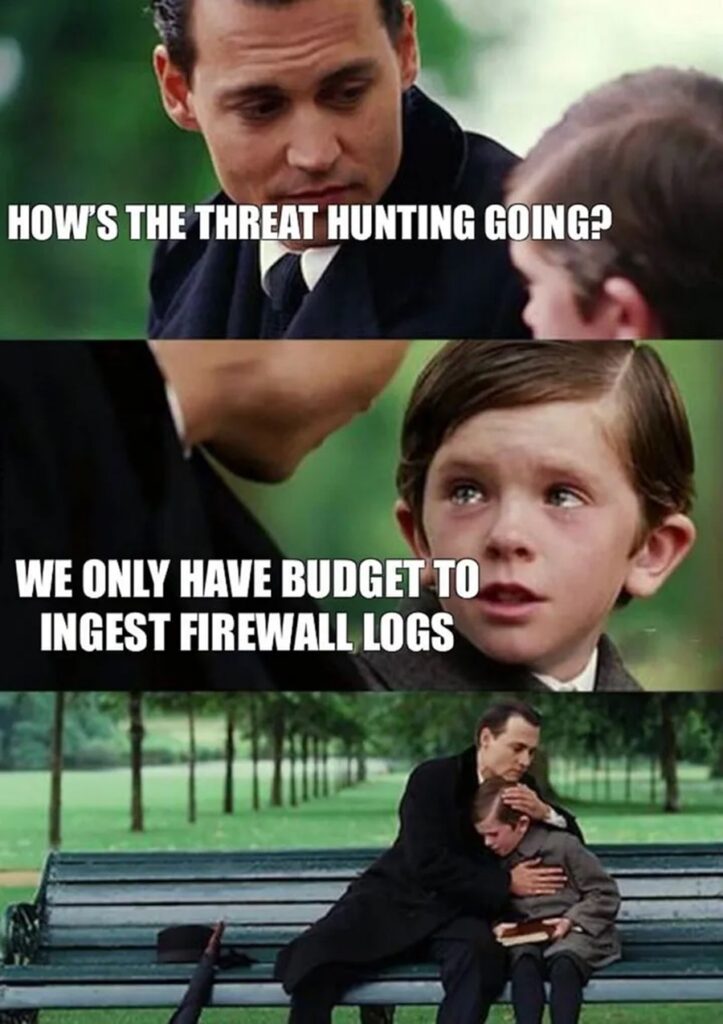 Expensive Threat Hunting Setup Meme