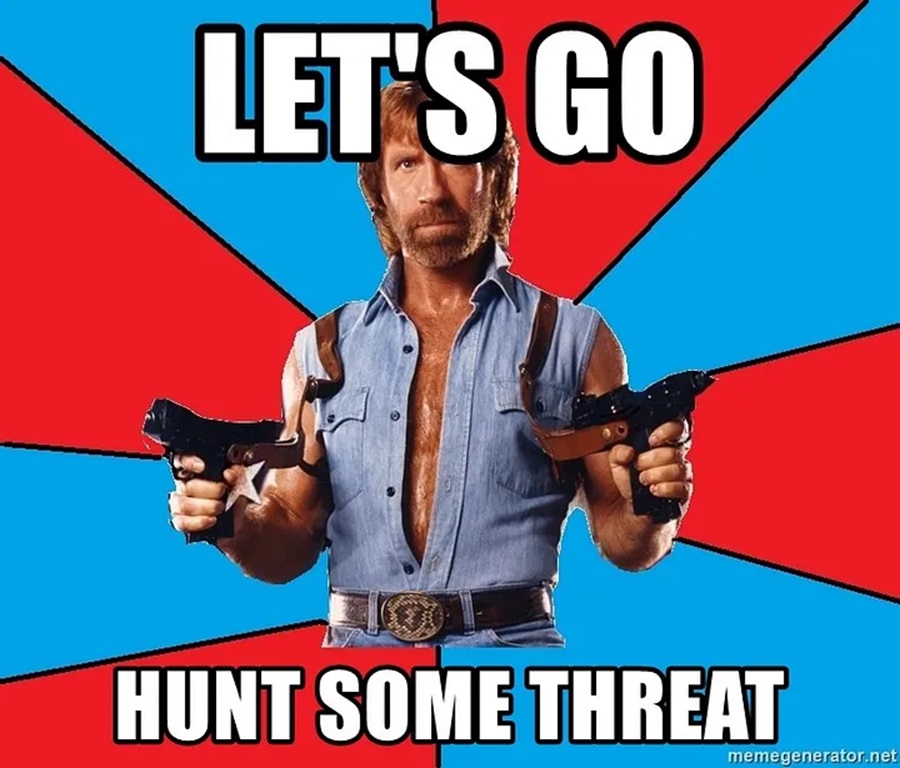 Let's Go Hunt Some Threat Meme