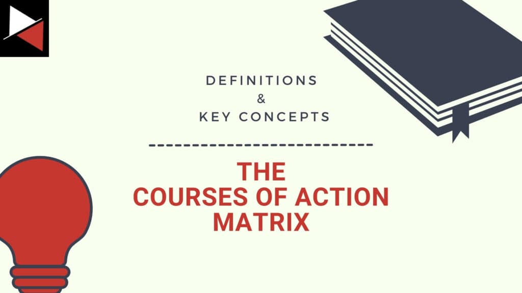 The Courses of Action Matrix (CoA)