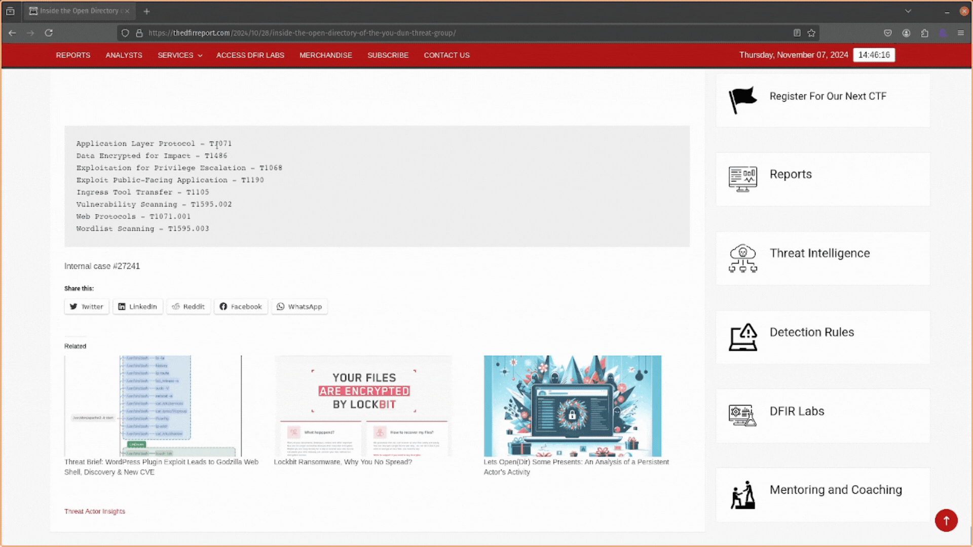 ATT&CK Powered Suit Highlight Search to MITRE ATT&CK ID