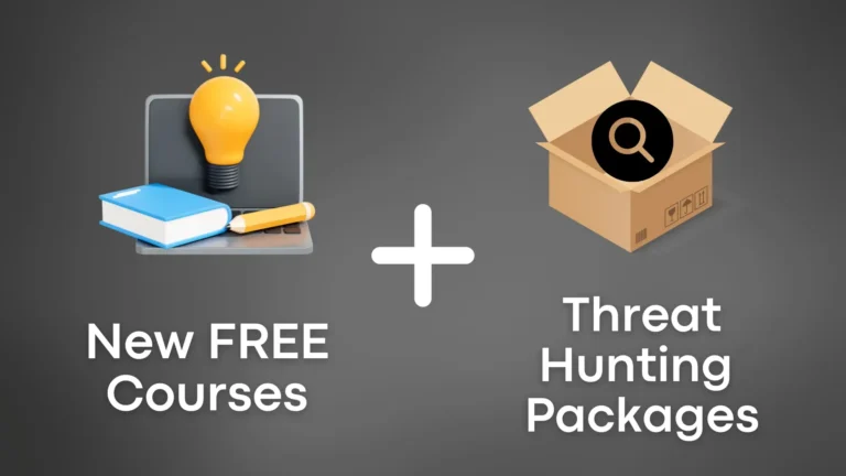 New Free Training Courses and Threat Hunting Packages