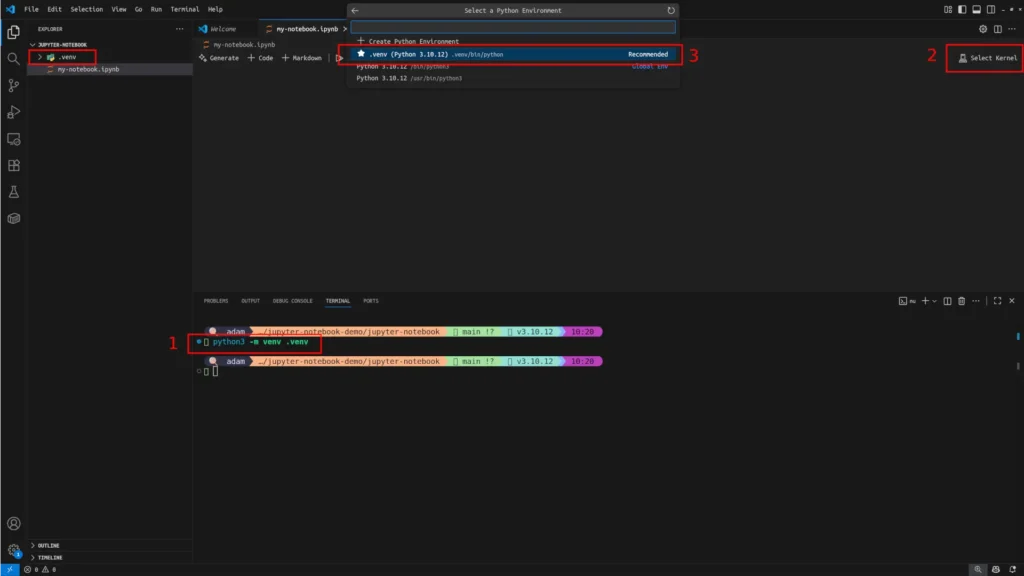 Creating a Virtual Environment for Jupyter Notebook