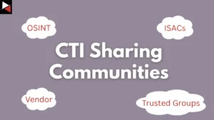 CTI Sharing Communities