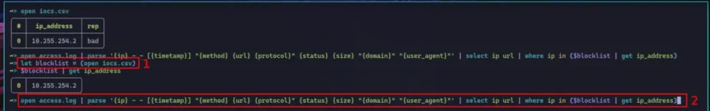 Taming the Data Beast: A Threat Hunter's Guide to Nushell Nushell IOC Search