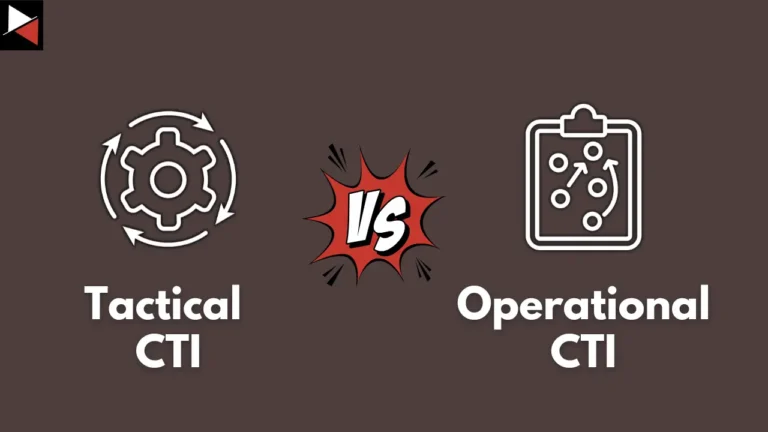 Tactical CTI and Operational CTI