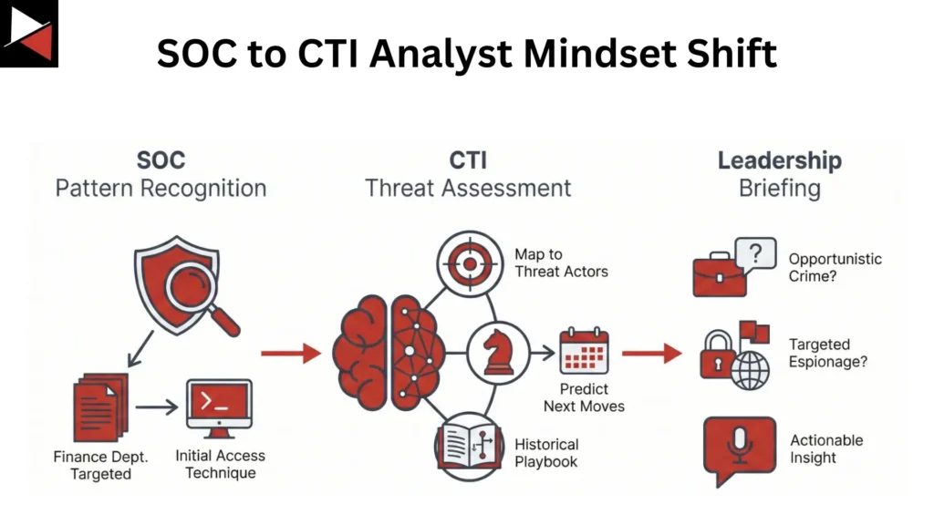 SOC Analyst to CTI Analyst Mindset Shift
