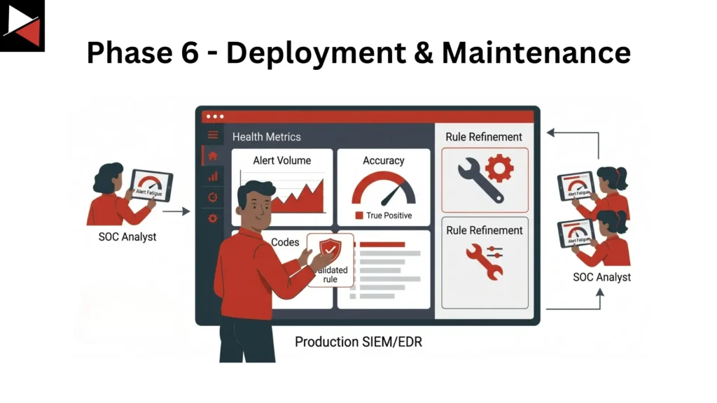 Detection Engineering Phase 6: Deployment and Maintenance